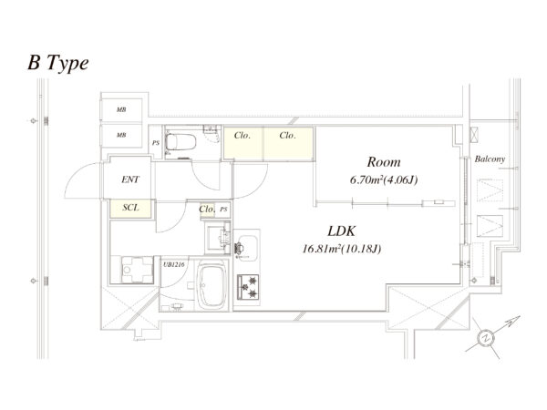 アーバネージュ新横浜b 間取図