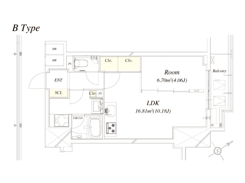 アーバネージュ新横浜b 間取図
